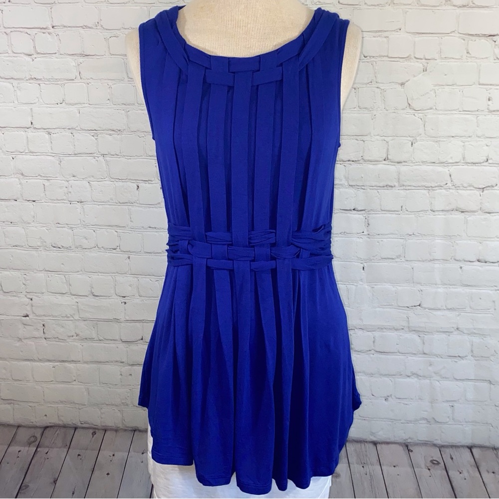 Anthropologie One September Avant Pleated Top Size Medium